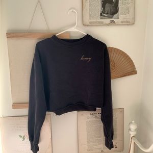 Honey Brandy Melville pull over croptop